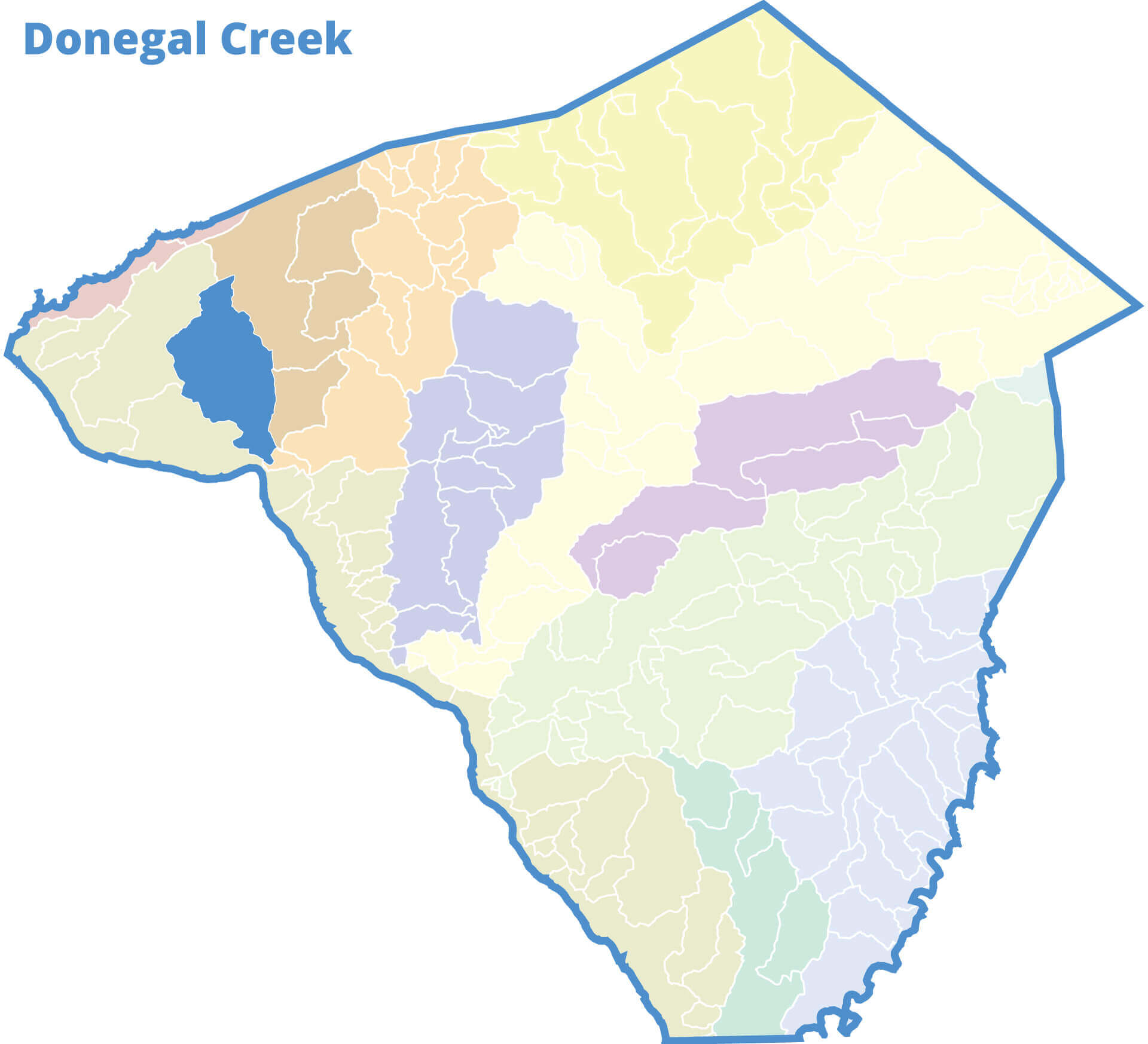 Donegal Creek Watershed Map