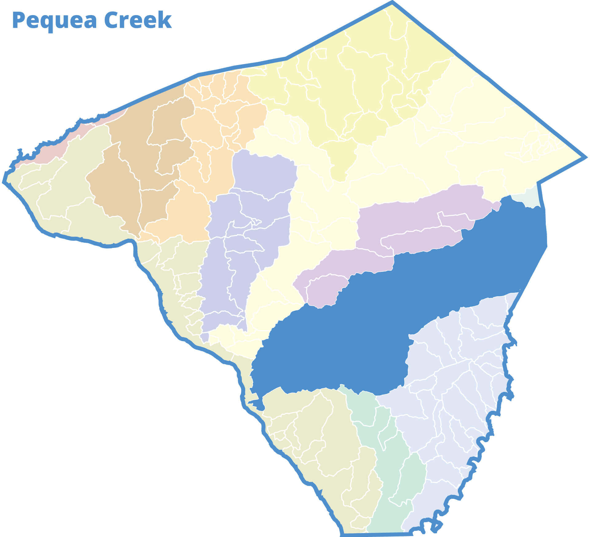 Pequea Creek Watershed Map
